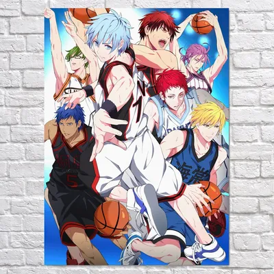 Плакат \"Баскетбол Куроко, Kuroko no Basuke\", 60×43см (ID#1861033355), цена:  190 ₴, купить на Prom.ua