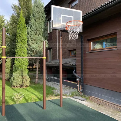 Элементы для площадок : Баскетбольное кольцо на один столб