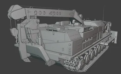 Модель армейского бульдозера БАТ-2 - Моделлмикс модели в масштабе