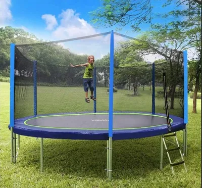 Батут Funfit 312 см - 10ft (с защитной сеткой и лестницей) купить в Минске  в интернет-магазине МегаМолл с доставкой