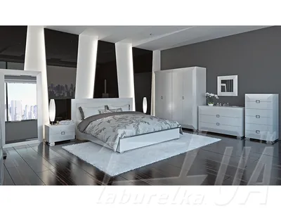 Белая глянцевая спальня купить от производителя • цена в каталоге с фото