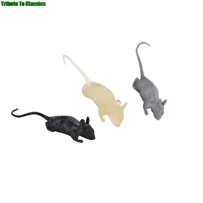 Забавная черная белая мышь 2 шт., игрушечная мышь, резиновая мышь, крысы,  фигурки, Реалистичная игрушка, страшная шутка, пластиковые подарки ручной  работы | AliExpress