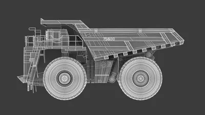 EWA (Eco-Wood-Art) Сборная модель, Конструктор деревянный BELAZ 75600