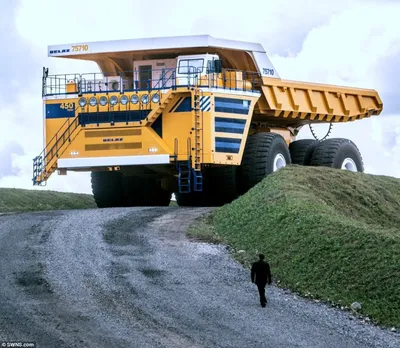 BELAZ 75600 Mining Dump Truck Poster Calendar Russian Magazine No Brochure  2008 | eBay