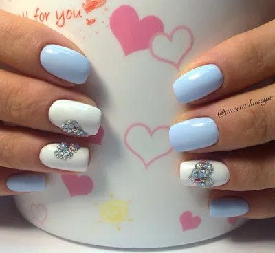 Nail Art #2436 - Best Nail Art Designs Gallery | BestArtNails.com | Heart  nail designs, Romantic nails, Heart nails