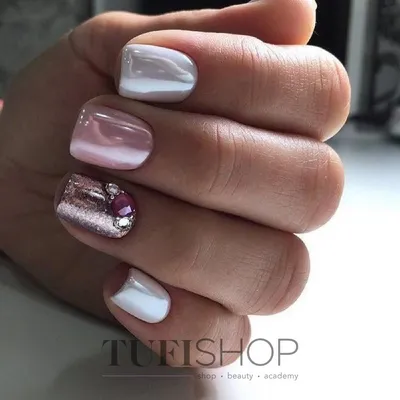 Полосатый маникюр для начинающих в розовых тонах | Pink Stripe Nails! -  YouTube