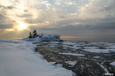 Белое море зимой. Город Северодвинск. :: Михаил Поскотинов – Социальная  сеть ФотоКто