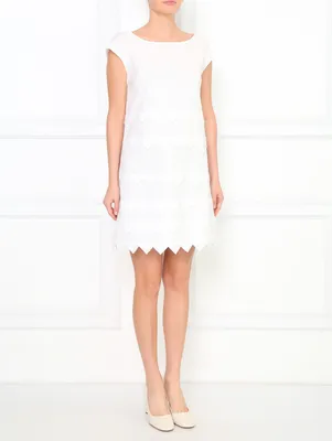 Летнее льняное платье. Белое прямое с вышивкой купить в интернет-магазине  Ярмарка Мастеров по цене 7800 ₽ – G7FEFRU | Платья, Москва - доставка по  России