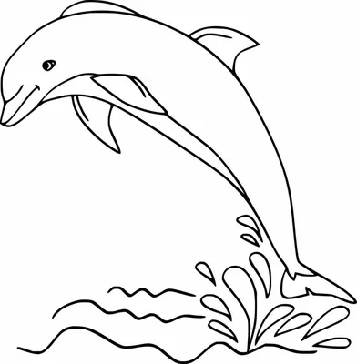 Рисунок \"Дельфин беломордый\", автор Клопова Анна Николаевна