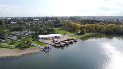 Зона отдыха на бухте Ассоль на Беловском водохранилище