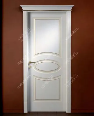Межкомнатные белые глянцевые двери из дерева 3 - белый цвет | Компания  Vinchelli