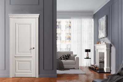 Красивые Белые Деревянные Двери Для Вашего Дома. Стоковые Фотографии |  FreeImages