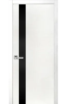 Двери Модель 21 Терминус ясень белый эмаль с черным стеклом купить в Киеве  недорого | Terminus