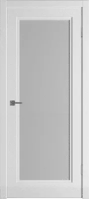Александровские двери Флай-2, цвет эмаль белая, экошпон, стекло сатинат  белый купить в Верхней Пышме недорого в интернет магазине