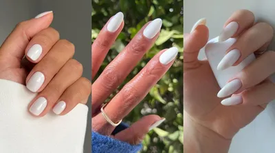 Ногти на лето 2023 - белый маникюр остается трендом - какой дизайн выбрать