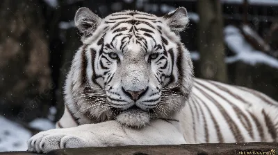 Постер «Белый бенгальский тигр»