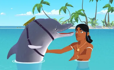 черно-белый дельфин в воде - онлайн-пазл