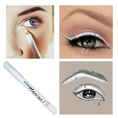 Карандаш для глаз Kiss Beauty Eyeliner 3in1 White Maniac - купить по  выгодной цене | Beauty Patches - патчи, маски, сыворотки