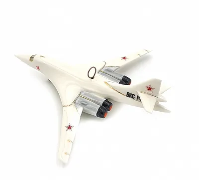 Крылья Модель металлического самолета Ту-160 Белый лебедь 1:200.