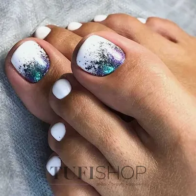 2019 Светлый педикюр на ногах модные тенденции 93 фото | Gel toe nails, Toe  nail color, Feet nails