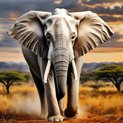 Белый слон в Этоше стоковое фото ©2630ben 100894682
