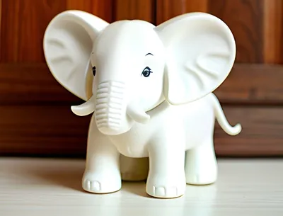 Сувенир Белый слон Розовое ухо большой 4689 17х12см купить в 55опторг  (АВ00712) по цене 332.50 руб.