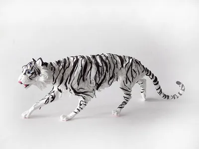 Картинка Тигры две белая Животные
