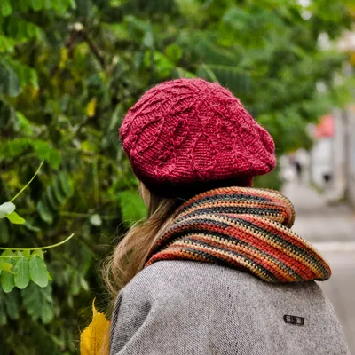 Вязаная крючком шляпа для женщин береты зимние шляпы роскошные женские вязаные  крючком ажурные рождественские береты подарок дамские красные | AliExpress