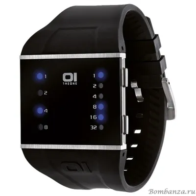 Бинарные часы The One, Slim Square черные, SLS102B3 | Интернет-магазин часов  и ювелирных украшений Bombanza.ru