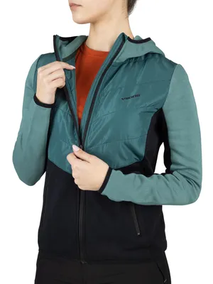 Красивая куртка бирюзового цвета, DM2159В, цена 33500 руб.: купить кожаные  с мехом в интернет-магазине