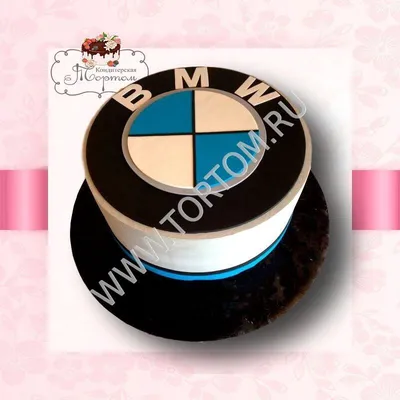 Торт логотип БМВ 0608718 стоимостью 3 950 рублей - торты на заказ  ПРЕМИУМ-класса от КП «Алтуфьево»
