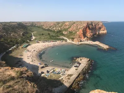 Кейп Калиакра, Болгария стоковое фото. изображение насчитывающей идиллично  - 160230100