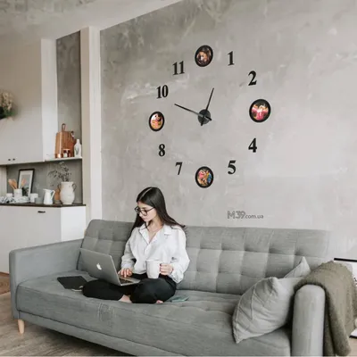 3D wall clock в 2023 г | Большие настенные часы, Настенные часы