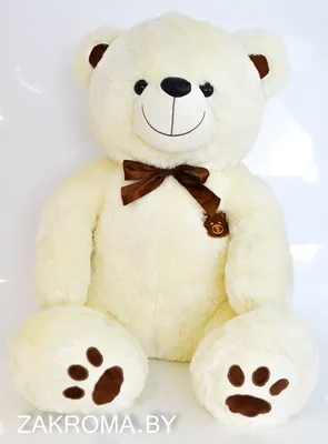 Большой плюшевый мишка, плюшевый медведь, мягкая игрушка Тоффи 200 см,  темно-бежевый - купить с доставкой по выгодным ценам в интернет-магазине  OZON (1037137883)