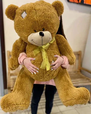 Большой плюшевый медведь 180 см розовый Тони, Цветы и подарки в  Санкт-Петербурге, купить по цене 7490 RUB, Мягкие игрушки в Spbbear с  доставкой | Flowwow