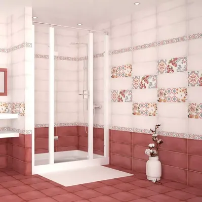 Плитка для ванной красная - купить в Екатеринбурге ❖ Кафель-Онлайн