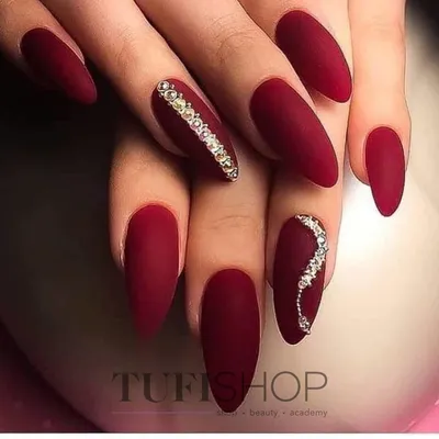 Nail_tanya_ar - Бордовый со стразами – идеальное сочетание,согласитесь ?❤️  #маникюрмелеуз #маникюр #мелеуз #бордовыеногти #стразы #идеально  #чистыйманикюр #покрытие #блики #фото #запись #обожаюсвоихклиентов  #мастерманикюра #мастермелеуз #мастерТанюша ...