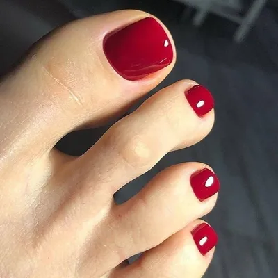 2019 Идеи красивого бордового педикюра 99 фото | Gel toe nails, Feet nails,  Pretty toe nails