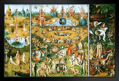 Wildon Home® Hieronymus Bosch Garden Of Earthly Delights Triptych  Hieronymus Bosch Framed On Paper by Hieronymus Bosch Print | Wayfair