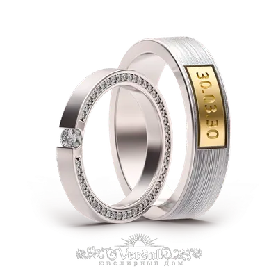 Обручальные кольца из платины Е-101-PL 💍 купить по цене 102545 руб. в  Москве