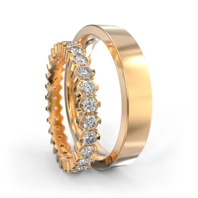 Авторские обручальные кольца Ника с нежными ажурными узорами и камнями  купить от 61175 грн | EliteGold.ua