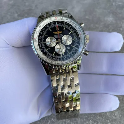 Часы наручные Breitling A24322 Metal Silver-Black премиального ААА класса  Купить на lux-bags