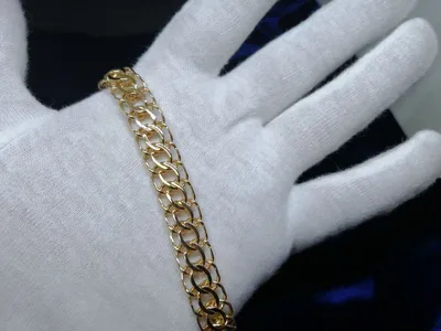 Браслет Питон желтое золото 585 пробы вес 30,5 грамма длина 24 см ширина 12  мм из золота под заказ. Nashe-01032019-5