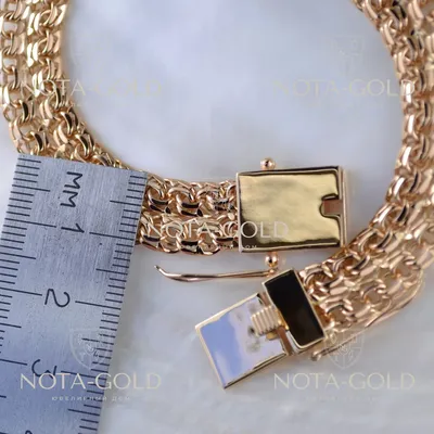Мужской браслет в плетении Трёхрядный Бисмарк, выполнен из красного золота  585 пробы 📌💎Вес-25 грамм 📌💎Длина-22 см 📌Срок изготовления 15-20… |  Instagram