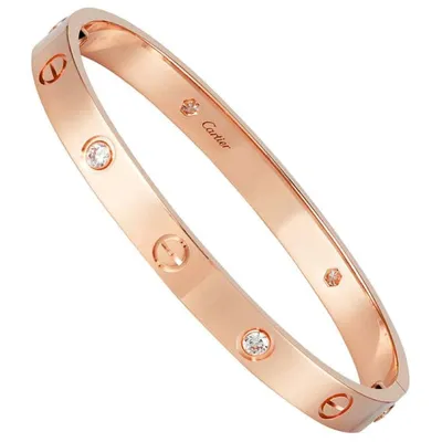 Браслет Cartier Love Rose Gold 6 Diamonds Small Model Bracelet B6047617  (36225) купить в Москве, выгодная цена - ломбард на Кутузовском