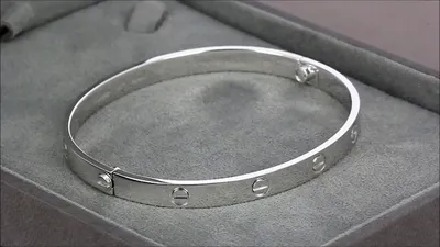 Браслет Cartier Love из белого золота 21 размер, артикул 03942 – купить в  Москве по цене интернет-магазина Часовая Биржа