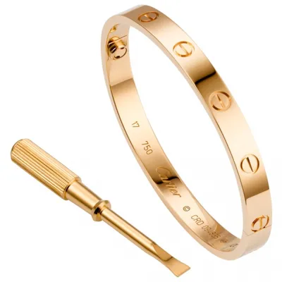 Браслет Cartier Love Bracelet 17,5S Yellow Gold темно-золотистый ‣ Купить в  интернет-магазине Каста ‣ Киев, Одесса, Харьков ‣ Доставка по всей Украине!  (#232159921)