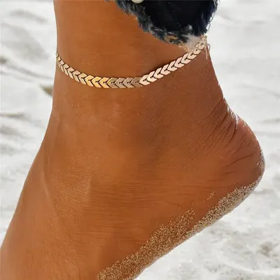 Женский браслет на ногу WUKALO под золото | AliExpress