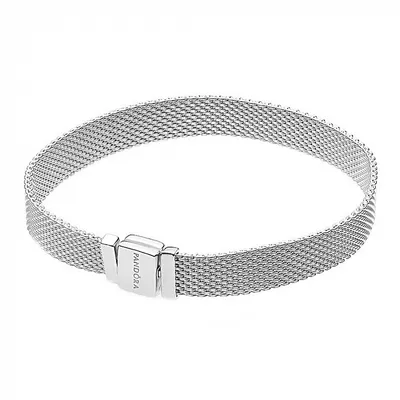 Купить серебряный плоский браслет для шармов в стиле пандора, 7мм 000102760  ✴️в Zlato.ua
