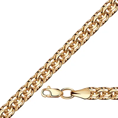 Золотой браслет плетение Бисмарк Александра ц00210.ск: Золото 585° пробы —  купить в ювелирном интернет-магазине Diamant